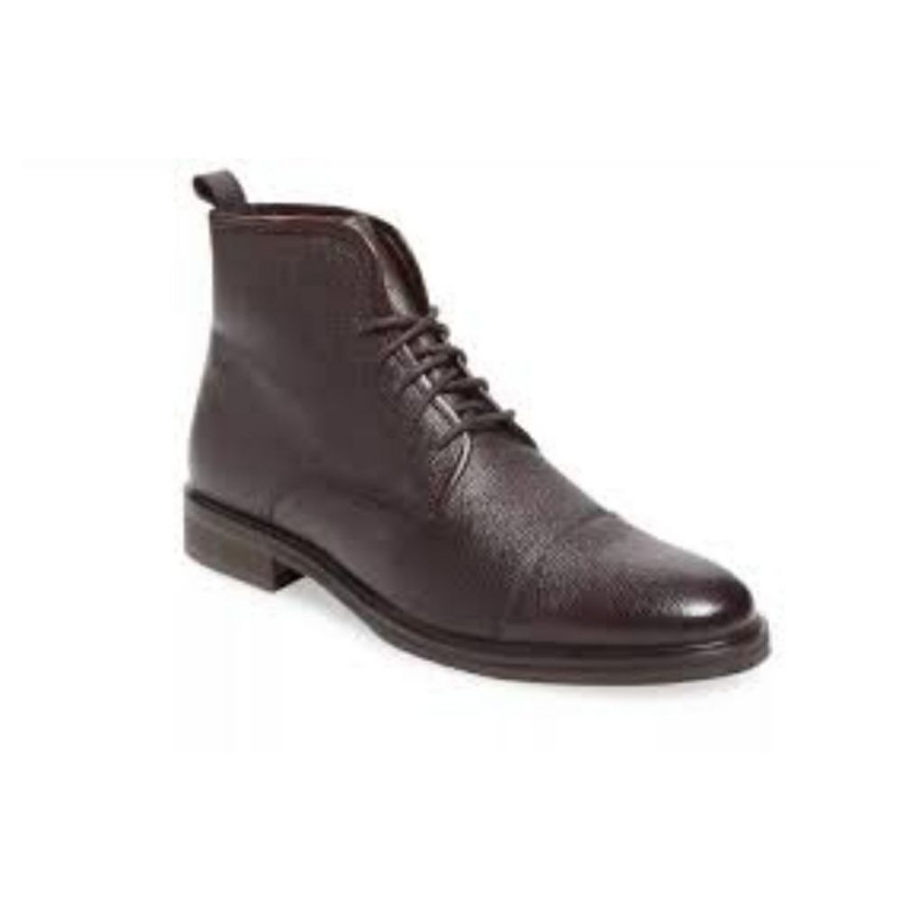 Warfield and Grand Brown Cap Toe Mens Lace Up Chukka Casual Boots 73807 Size 8